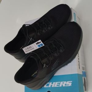 Men's Skechers air-cooled memory foam black 13